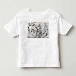 Battle between warriors and a dragon, c.1450 toddler t-shirt