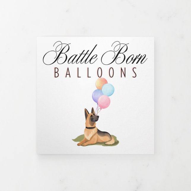 Battle Born Balloons Brochure  (Cover)