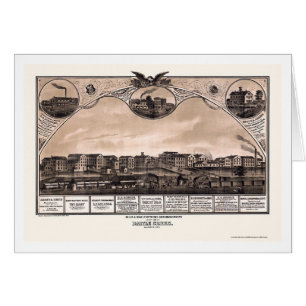 Battle Creek, MI Panoramic Map - 1869
