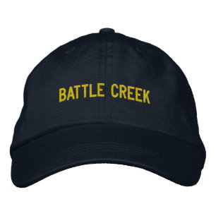 Battle Creek Michigan Embroidered Baseball Hat