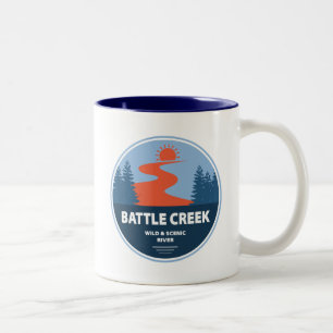 Battle Creek Wild And Scenic River Idaho Two-Tone Coffee Mug