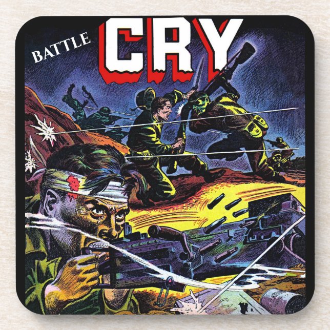 Battle Cry 07 War Vintage Comics Coaster (Front)