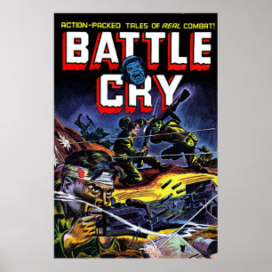 Battle Cry 07 War Vintage Comics Poster