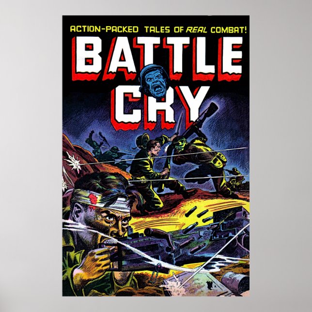 Battle Cry 07 War Vintage Comics Poster (Front)