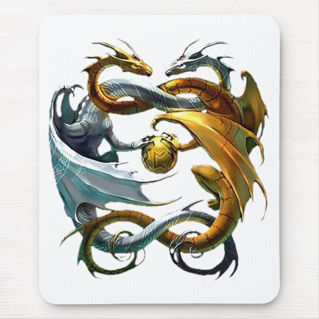 Battle Dragons Mouse Pad (Front)