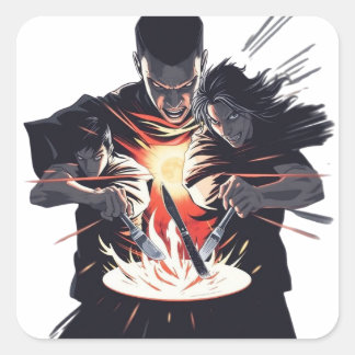 Battle Feast: Rise of the Culinary Warriors Square Sticker