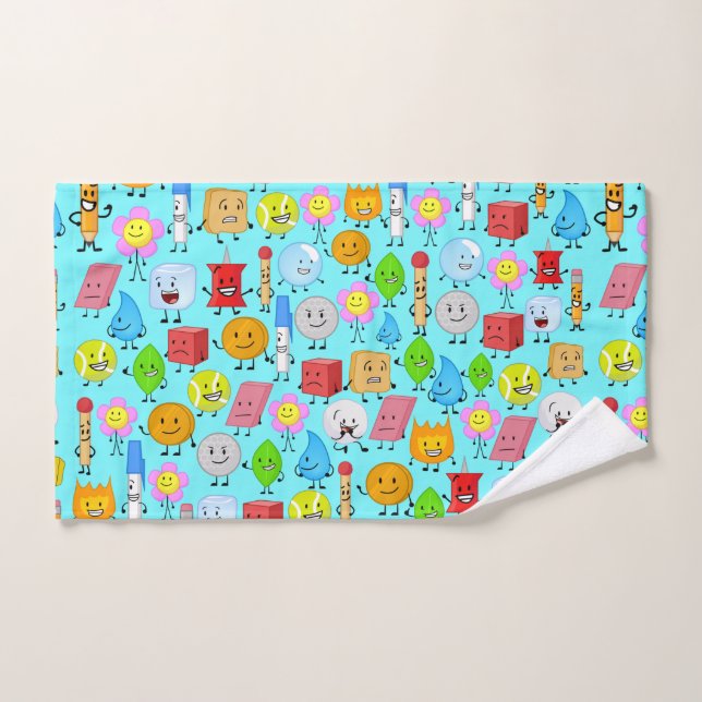 battle for dream island pattern bath towel set (Hand Towel)