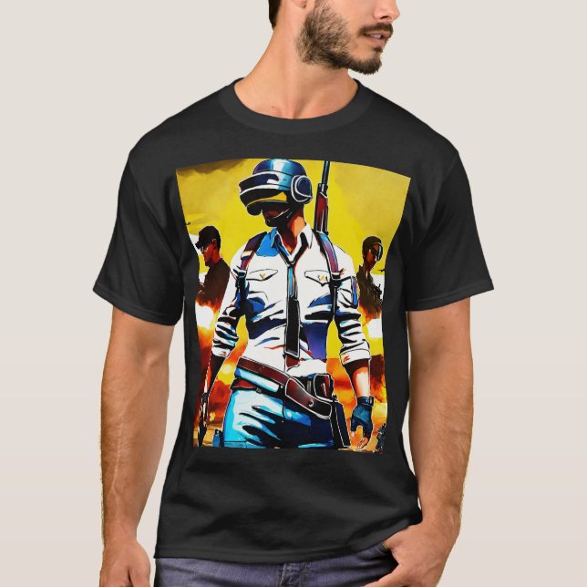 battle ground mobile or PUBG T-shirt (Front)