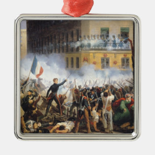 Battle in the rue de Rohan, 28th July 1830, 1831 Metal Ornament