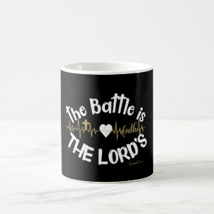  Battle is the Lord's KJV Scripture Quote  Coffee Mug