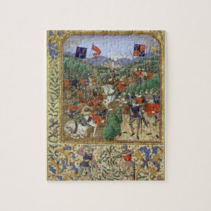 Battle of Agincourt, October 25th 1415 (w/c on pap Jigsaw Puzzle