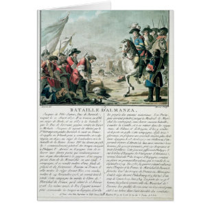 Battle of Almansa, 25th April 1707, engraved by Je