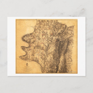 Battle of Antietam - Civil War Panoramic Map 6 Postcard