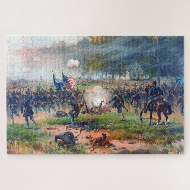 Battle of Antietam Thure de Thulstrup 1887 Restore Jigsaw Puzzle (Horizontal)