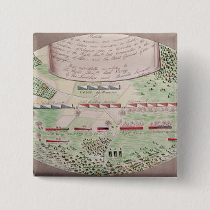 Battle of Camden, 1780 2 Inch Square Button