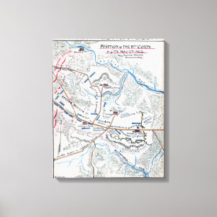 Battle of Chancellorsville Canvas Print