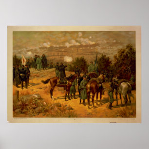 Battle of Chattanooga by Thure de Thulstrup Poster