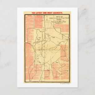 Battle of Chickamauga - Civil War Panoramic Map 2 Postcard