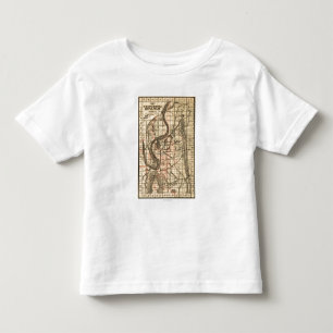 Battle of Chickamauga - Civil War Panoramic Map 3 Toddler T-shirt