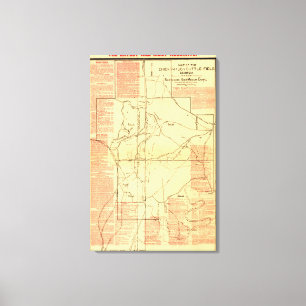 Battle of Chickamauga - Civil War Panoramic Map Canvas Print