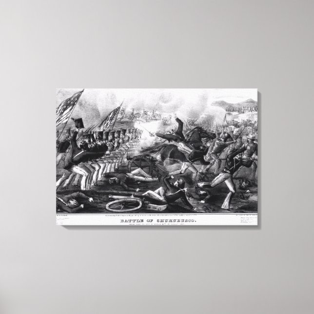 Battle of Churubusco Canvas Print (Front)
