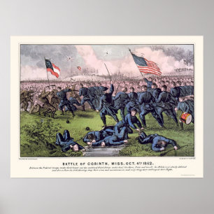Battle of Corinth by 1862 Poster