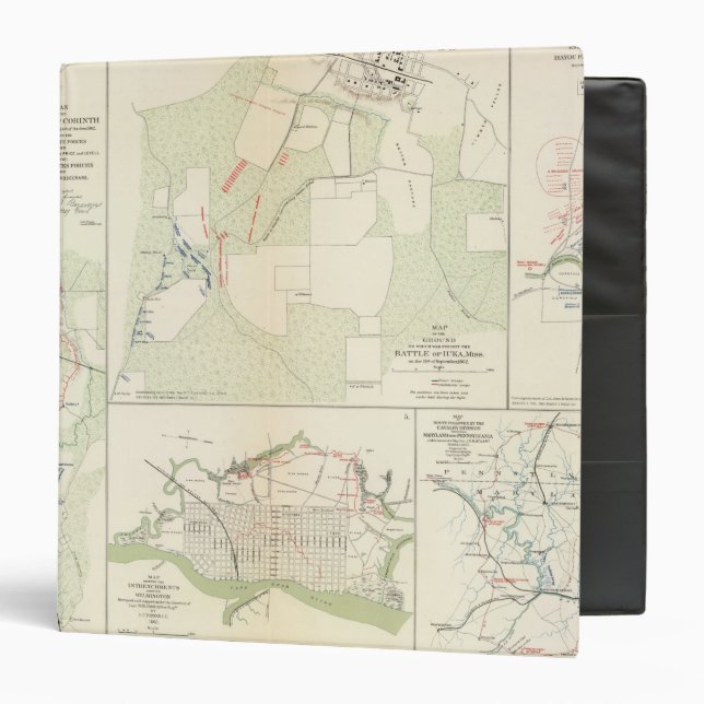 Battle of Corinth Iuka Bayou Fourche Binder (Front/Inside)