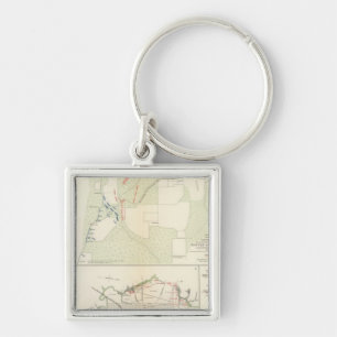 Battle of Corinth Iuka Bayou Fourche Keychain