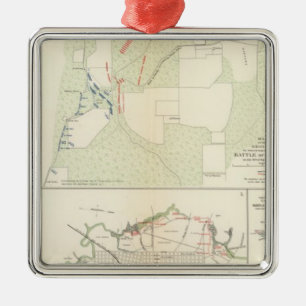 Battle of Corinth Iuka Bayou Fourche Metal Ornament