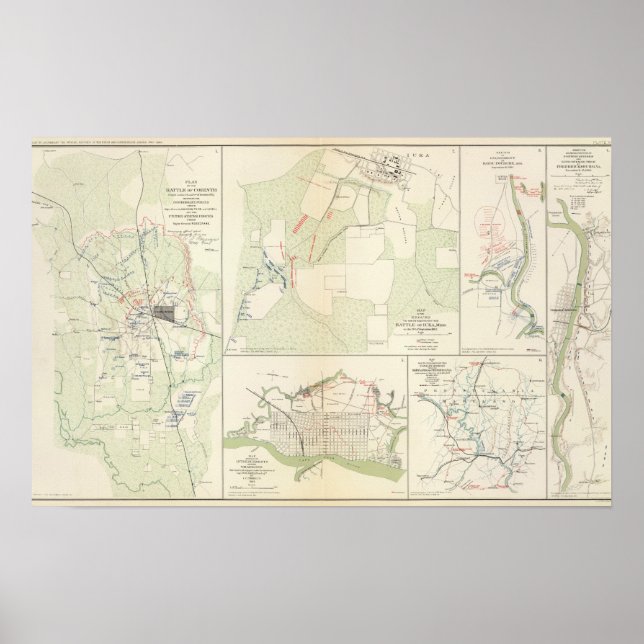 Battle of Corinth Iuka Bayou Fourche Poster (Front)