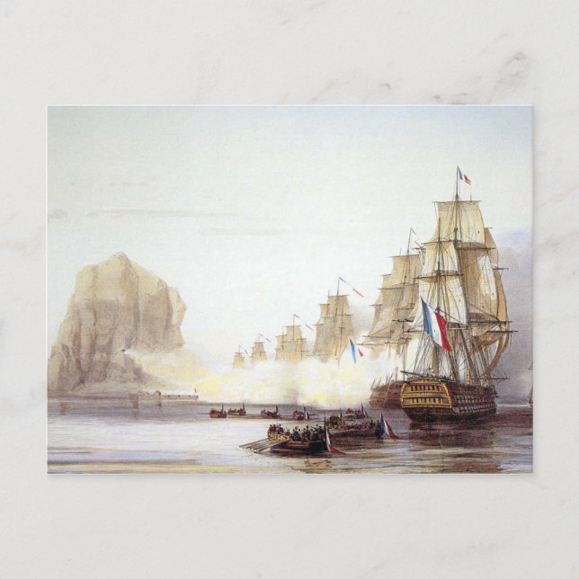 Battle of Diamond Rock Postcard (Front)