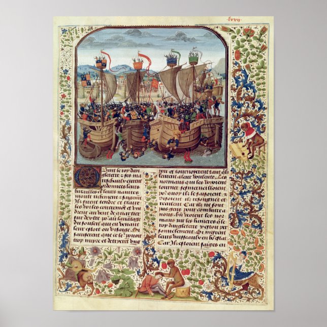 Battle of Ecluse, from 'Froissart's Chronicle' Poster (Front)