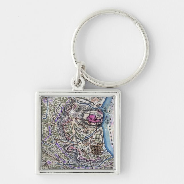 Battle of Fort Donelson - Civil War Panoramic Keychain (Front)
