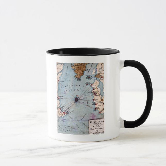 Battle of Fort Sumter - Civil War Panoramic Mug (Right)