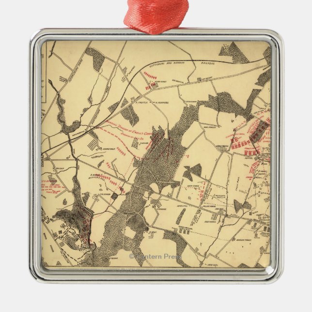 Battle of Gettysburg 15 Metal Ornament (Front)