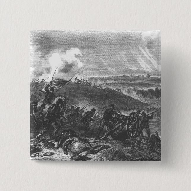 Battle of Gettysburg 2 Inch Square Button (Front)