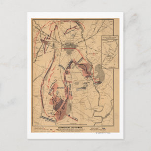 Battle of Gettysburg 4 Postcard