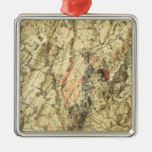 Battle of Gettysburg 5 Metal Ornament