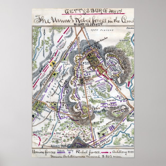 Battle of Gettysburg Poster (Front)
