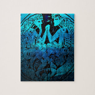 Battle of good vs evil jigsaw puzzle