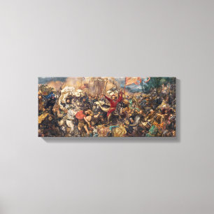Battle of Grunwald (Medieval Military Scene) (War) Canvas Print
