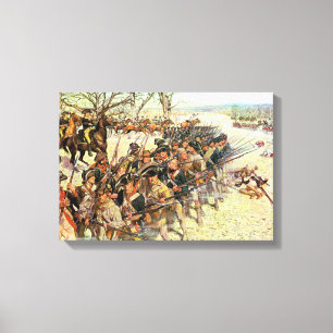Battle of Guilford Courthouse American Revolution Canvas Print