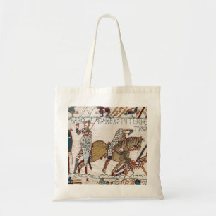 Battle of Hastings- Bayeux Tapestry King Harold Tote Bag