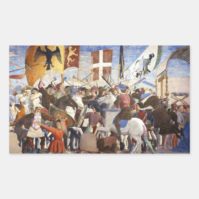BATTLE OF HERACLIUS by Piero Della Francesca Sticker (Front)