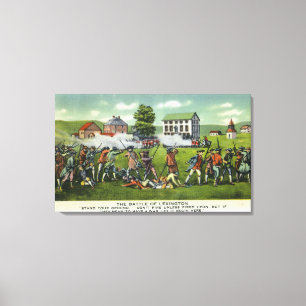 Battle of Lexington Scene Canvas Print