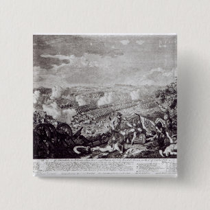 Battle of Lobositz, 1st October 1756 2 Inch Square Button