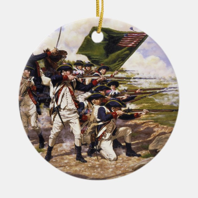 Battle of Long Island by Domenick D'Andrea Ceramic Ornament (Front)