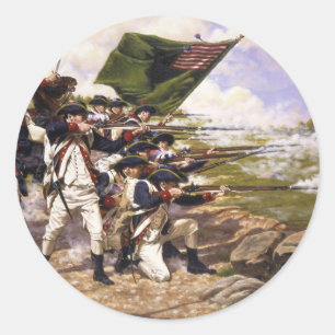 Battle of Long Island by Domenick D'Andrea Classic Round Sticker