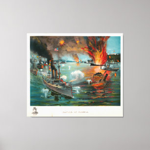 Battle of Manila (1898) Canvas Print