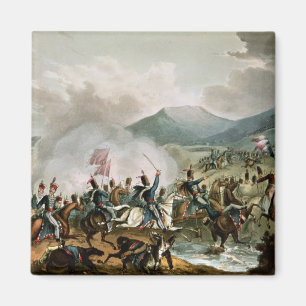 Battle of Morales,engraved by Thomas Sutherland Magnet